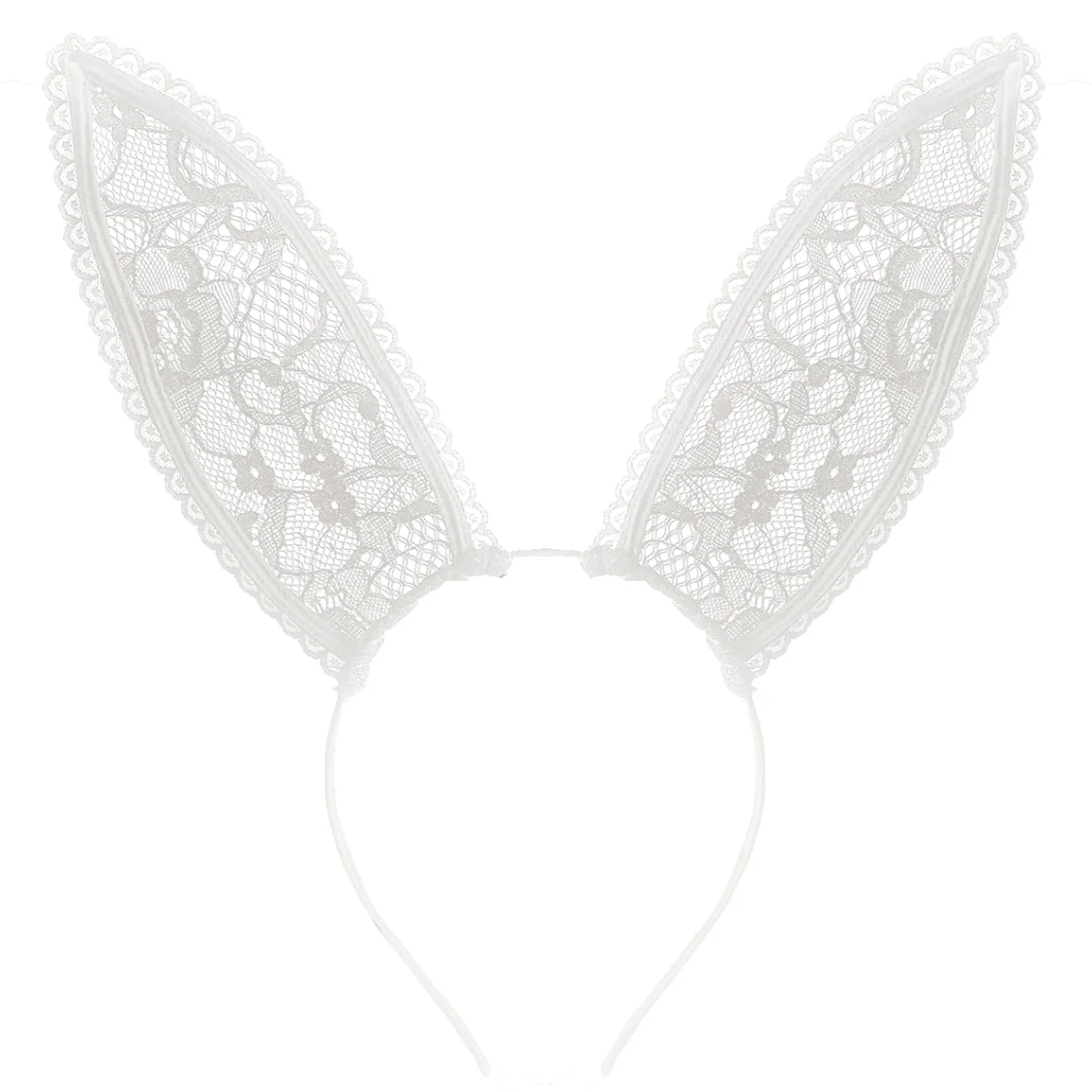 Ivory french lace bunny ears from Fleur Du Mal - buy them at Mewmew.co