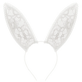 Ivory french lace bunny ears from Fleur Du Mal - buy them at Mewmew.co