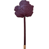 Leather Rose Shaped Paddle - Bordeaux