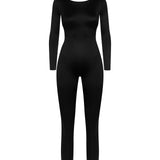 French Kiss Long Sleeve Open Back Catsuit